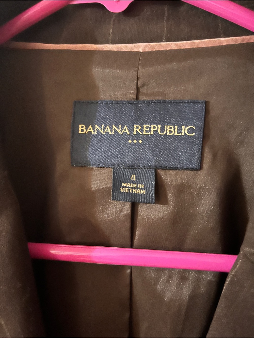 Banana Republic Brown Blazer with Gold Logo Label - Picture 3 of 7